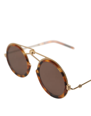 Gold Havana Rahmen DG Fatto A Mano Brillen Sonnenbrille