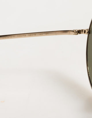 Goldfarbene runde Sonnenbrille