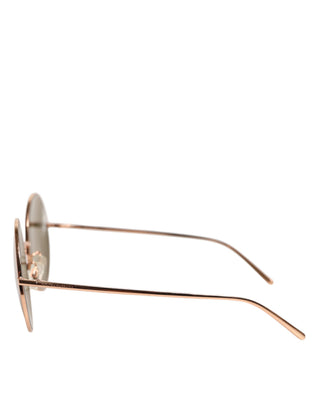 DG2215K Goldfarbene Metall-Rundsonnenbrille