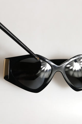 DG4396 Grau-verlaufende schwarze Sonnenbrille mit unregelmäßigem Rahmen