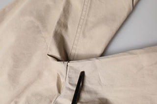 Beige Cargo-Herrenhose aus Baumwolle mit zulaufendem Bein