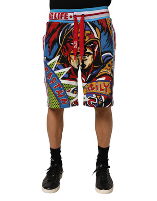 Mehrfarbige Herren-Bermudashorts Captain Sicily
