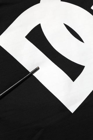 Schwarze DG Logo Baumwoll-Jogginghose
