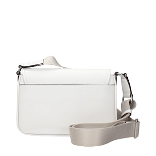 Bolso bandolera de cuero blanco  