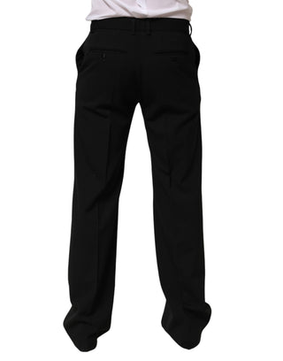 Schwarze Anzugshose aus Wolle für Herren