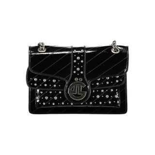 Black Polyurethane Women's Bag