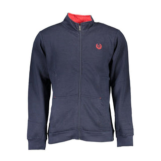 Sudadera azul de poliéster para hombre