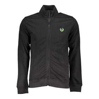 Schwarzes Baumwoll-Sweatshirt für Herren