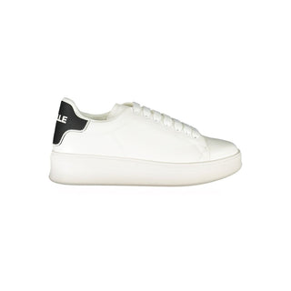 Weiße Polyurethan-Sneaker für Herren