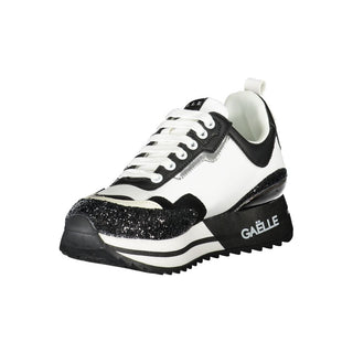 Black Polyurethane Women Sneaker
