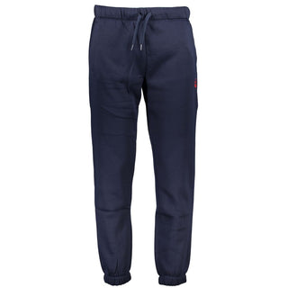 Pantalones deportivos de poliéster azul para hombre