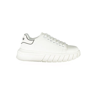 Weiße Polyurethan Damen Sneaker