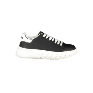 Schwarzer Polyurethan-Herren-Sneaker