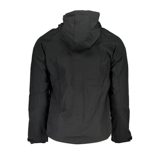 Herrenjacke aus schwarzem Polyester