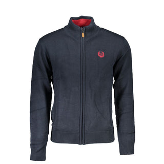 Blue Cotton Men's Cardigan