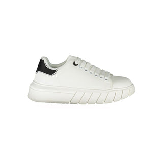 Weiße Polyurethan Damen Sneaker