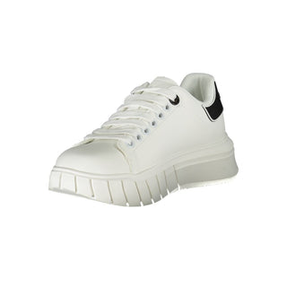 Weiße Polyurethan Damen Sneaker