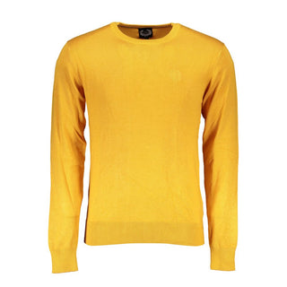 Gelber Viskose-Pullover für Herren