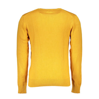 Gelber Viskose-Pullover für Herren