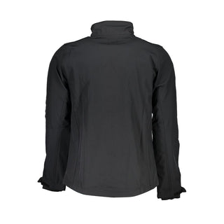 Chaqueta negra de poliéster para hombre