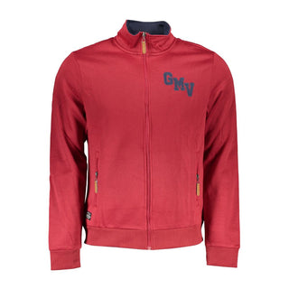 Sudadera para hombre de poliéster roja  