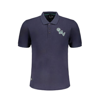 Polo de algodón azul para hombre