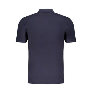 Polo de algodón azul para hombre