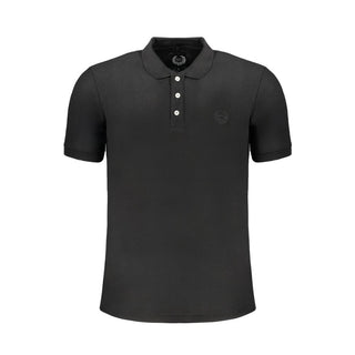 Black Cotton Men's Polo Shirt