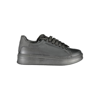 Schwarzer Polyurethan-Herren-Sneaker