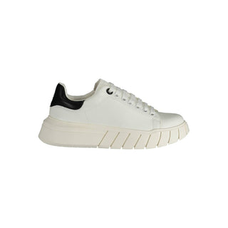 Weiße Polyurethan Damen Sneaker