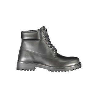 Schwarzer Herrenstiefel aus Leder