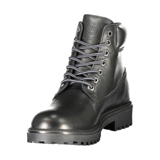 Schwarzer Herrenstiefel aus Leder