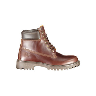 Marrone Pelle Herren Sneaker Boot