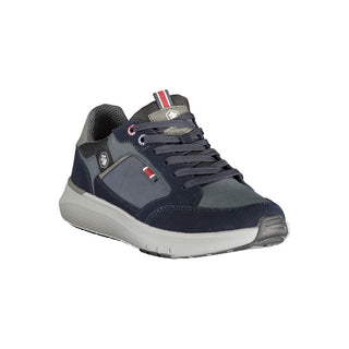Blaue Herren-Sneaker aus Polyurethan
