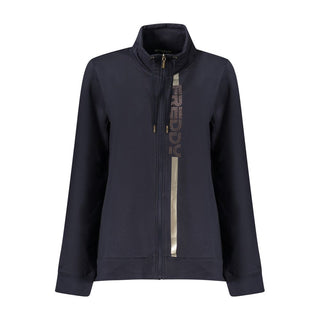 Blaues Baumwoll-Sweatshirt für Damen