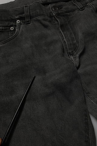 Dunkelgraue Skinny Jeans für Herren aus Baumwolle