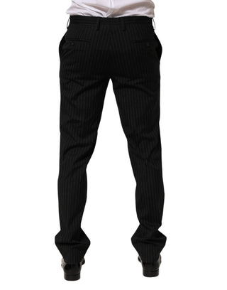 Schwarzes gestreiftes Kleid, formelle Herrenhose