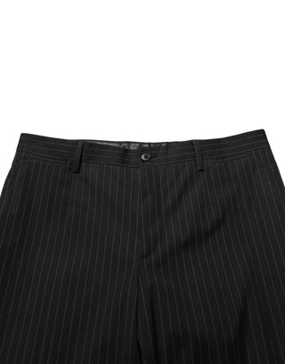 Schwarzes gestreiftes Kleid, formelle Herrenhose