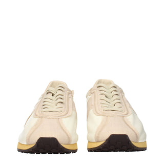 Beige Stoff-Sportschuhe