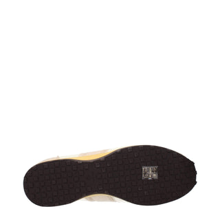 Beige Stoff-Sportschuhe