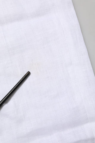 Weiße Leinen Hose für festliche Anlässe