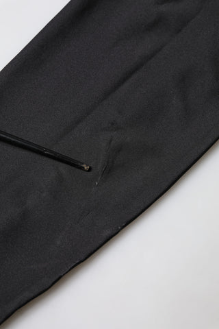 Schwarzes ärmelloses, eng anliegendes Damen-Jumpsuit-Kleid