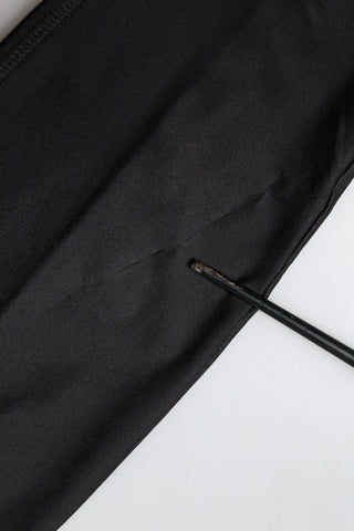 Schwarzes ärmelloses, eng anliegendes Damen-Jumpsuit-Kleid