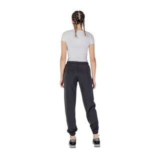 Pantalones jogger negros de poliéster (pantalones para entrenamiento)