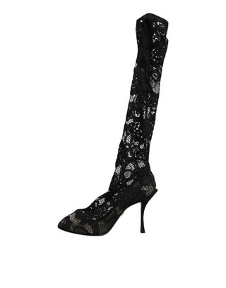 Schwarze Pumps Taormina Spitzensocken Stiefel Schuhe