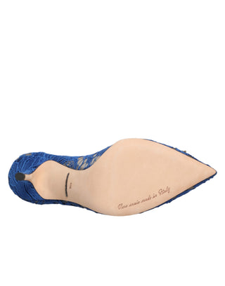 Blaue Taormina-Spitzen-DEVOTION-Pumps