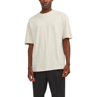 Camiseta de algodón beige