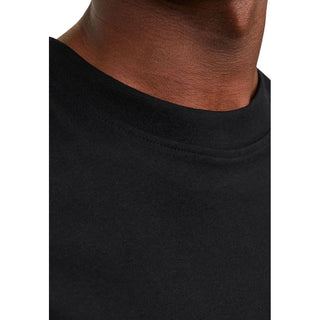 Schwarzes Baumwoll-T-Shirt