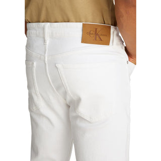 Weiße schmale Jeans aus Baumwolle