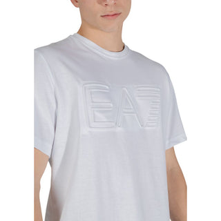 Camiseta de algodón blanca